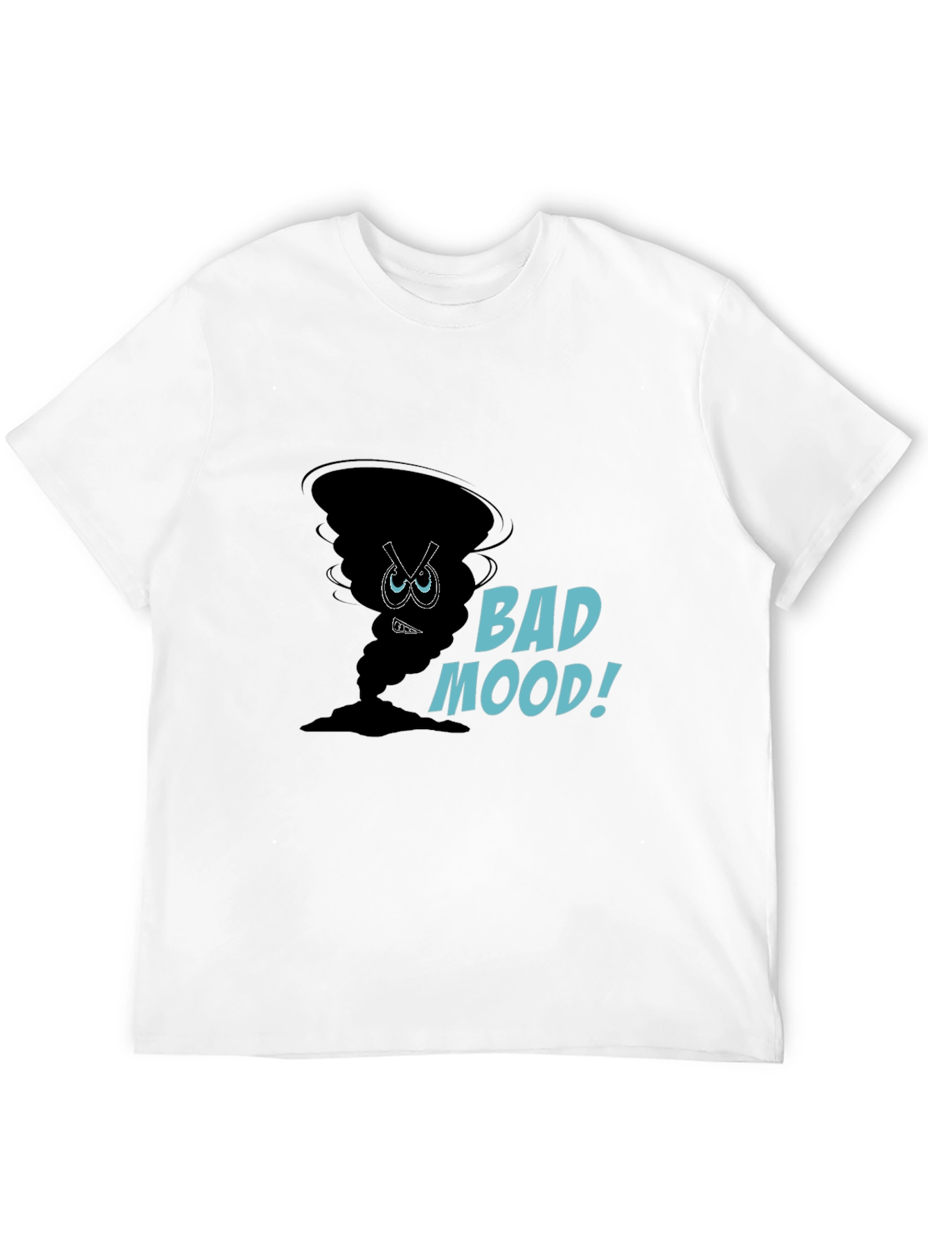 Bad Mood Graphic Tee - Soft Cotton Black T-Shirt