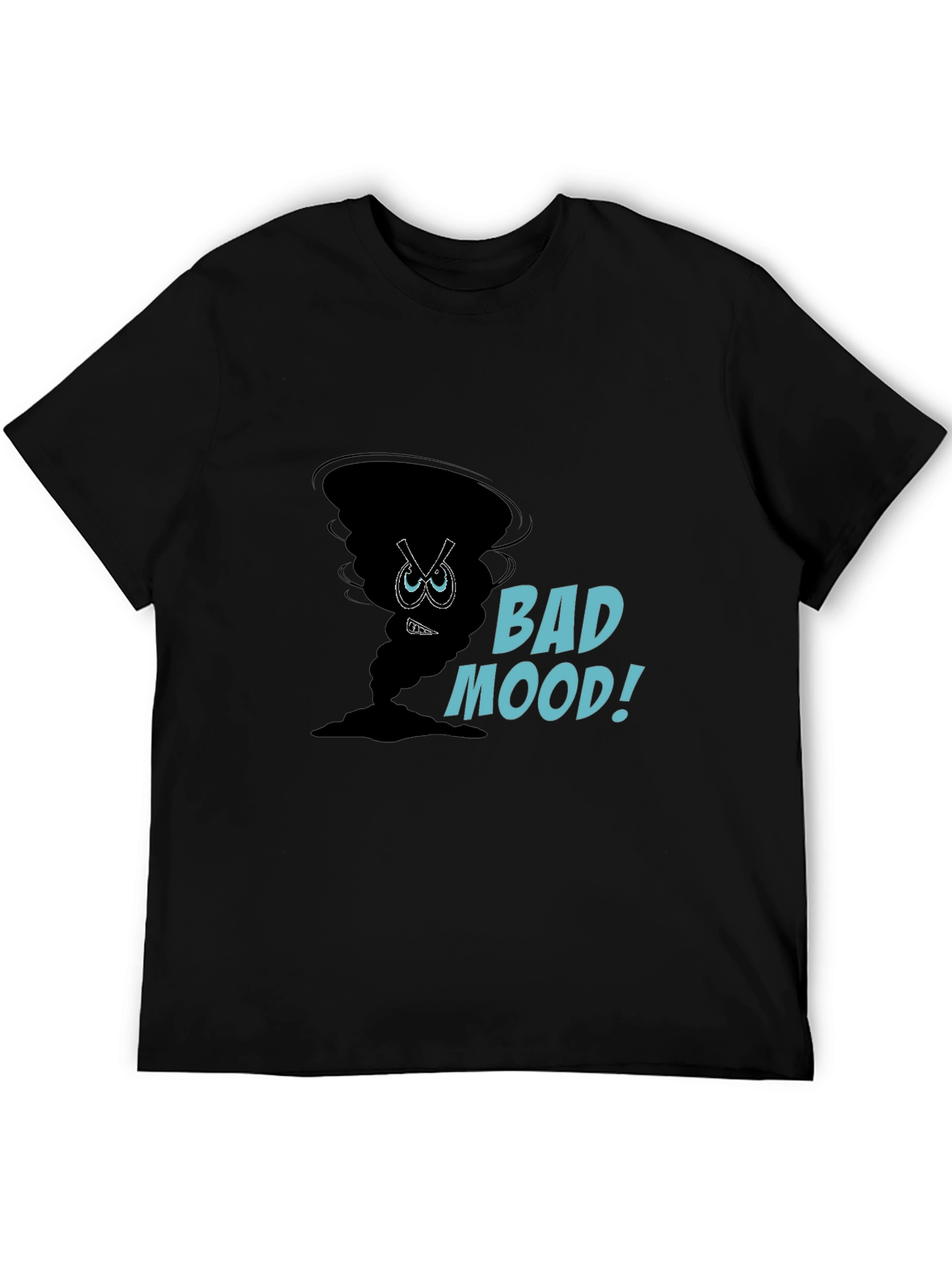 Bad Mood Graphic Tee - Soft Cotton Black T-Shirt