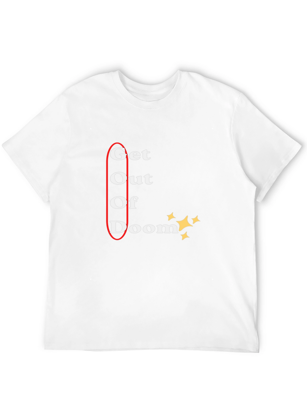 Get Out of Doom Black Graphic Tee