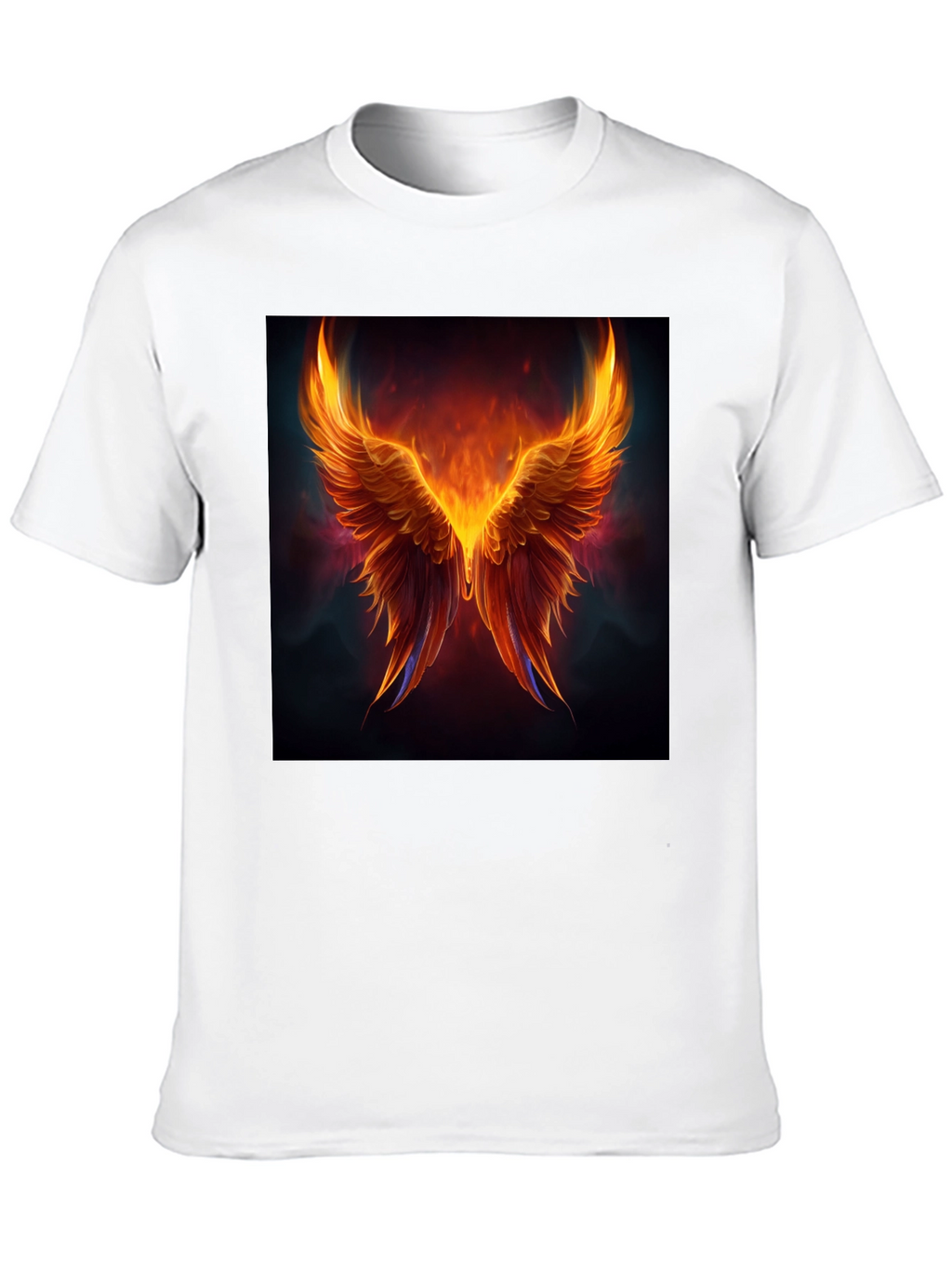 Phoenix Wings Graphic Black T-Shirt