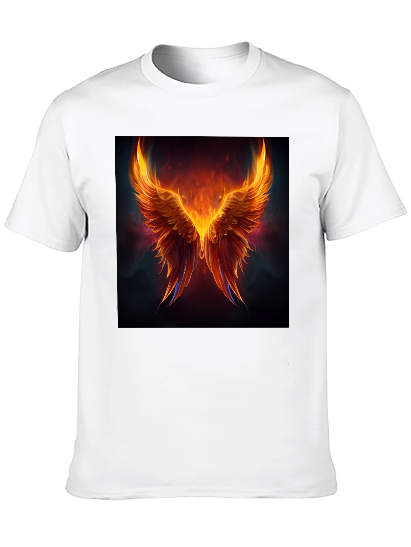 Phoenix Wings Graphic Black T-Shirt