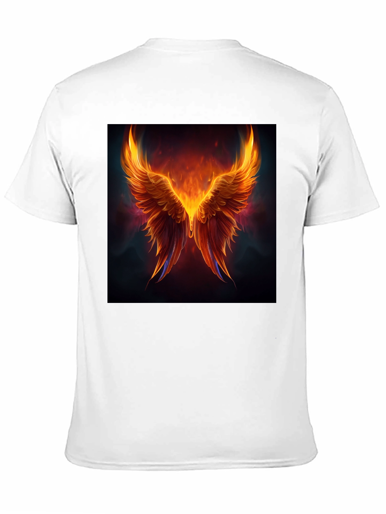 Phoenix Wings Graphic Black T-Shirt