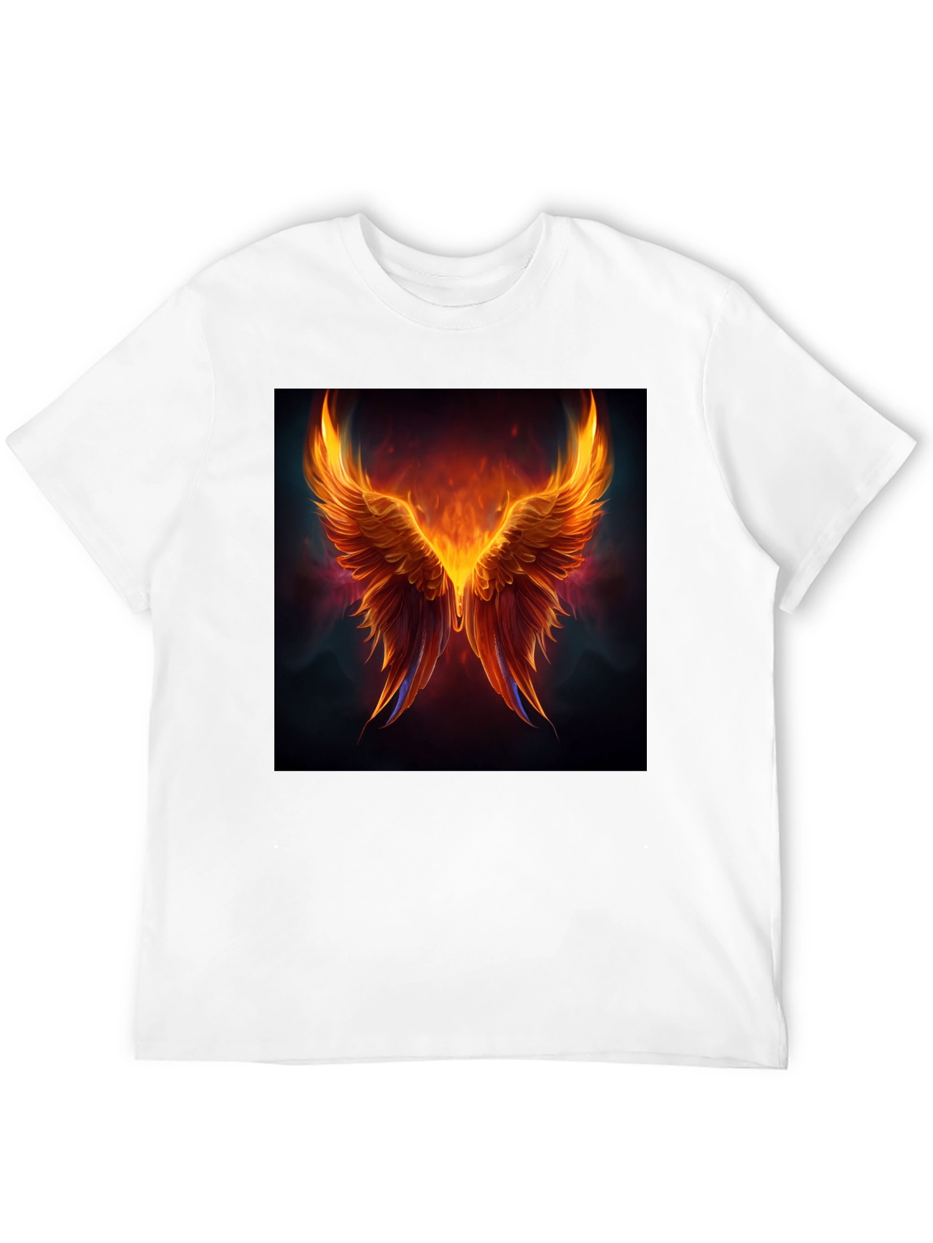 Phoenix Wings Graphic Black T-Shirt