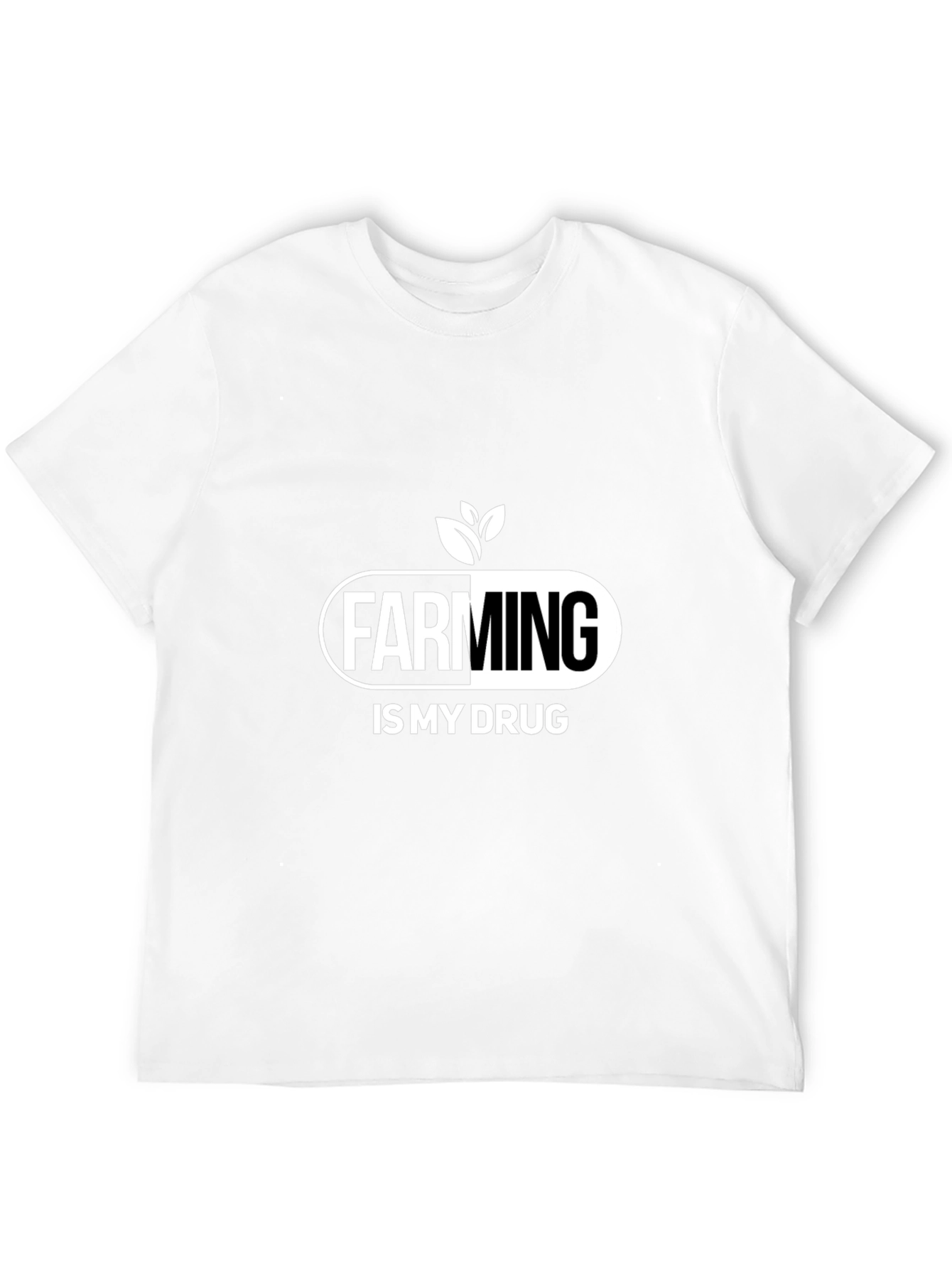 Farming is My Drug T-Shirt - Black Cotton