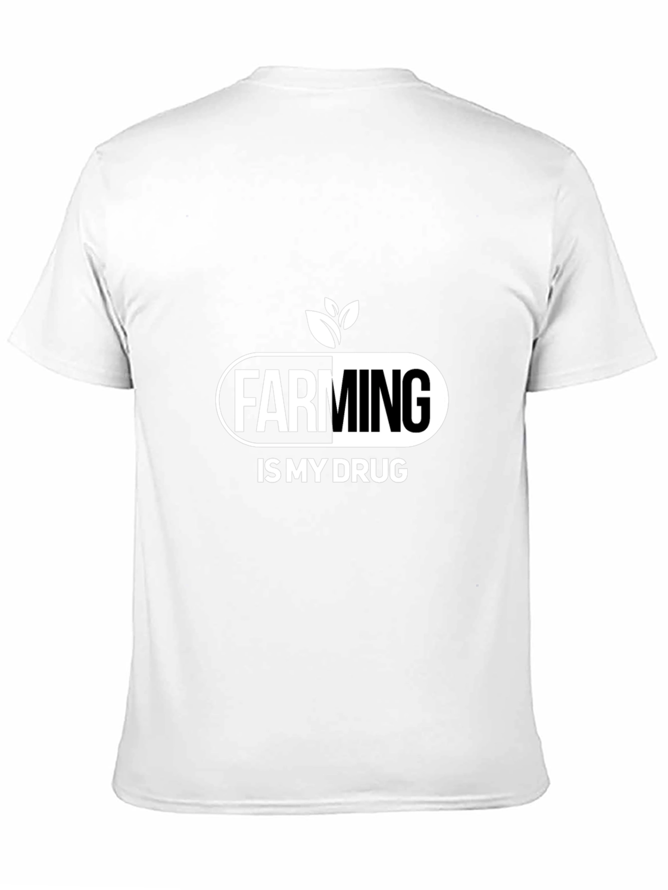 Farming is My Drug T-Shirt - Black Cotton