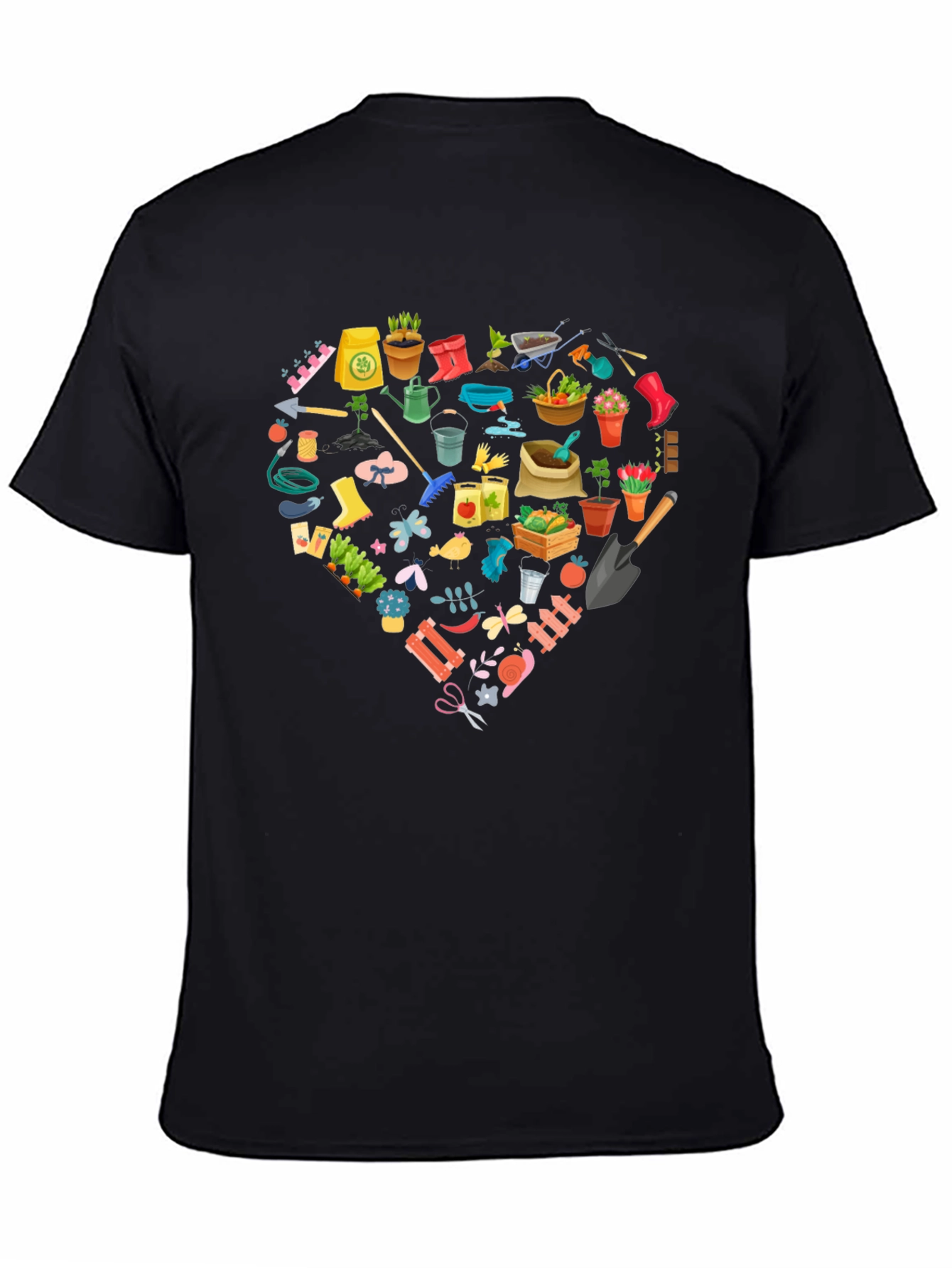 Gardening Lovers Black T-Shirt