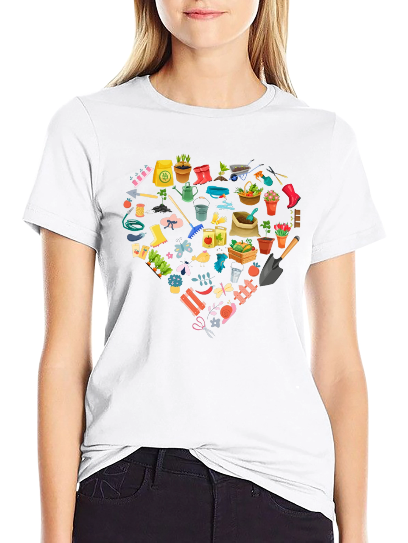 Gardening Lovers Black T-Shirt