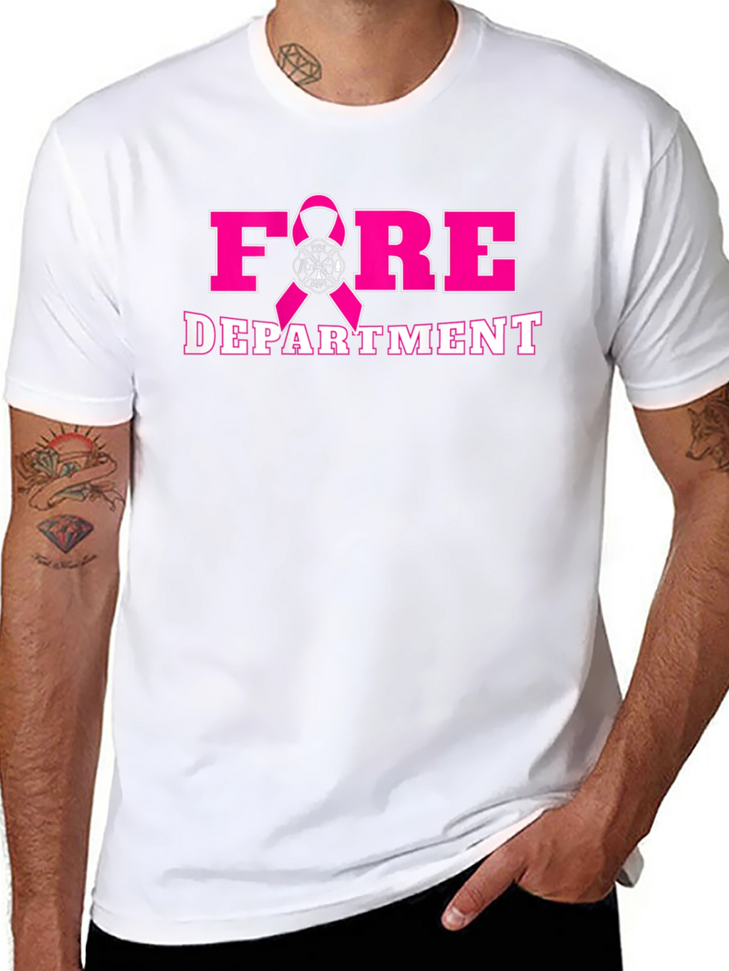 Fire Department Breast Cancer Awareness T-Shirt