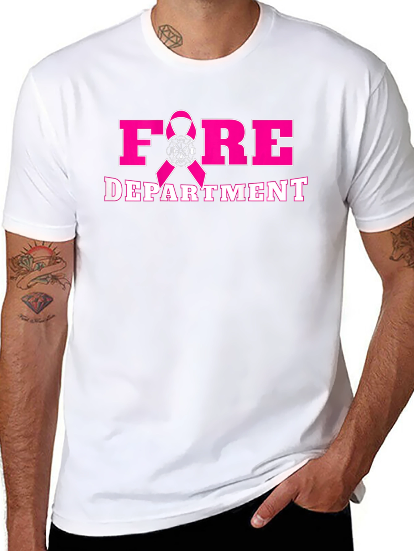 Fire Department Breast Cancer Awareness T-Shirt