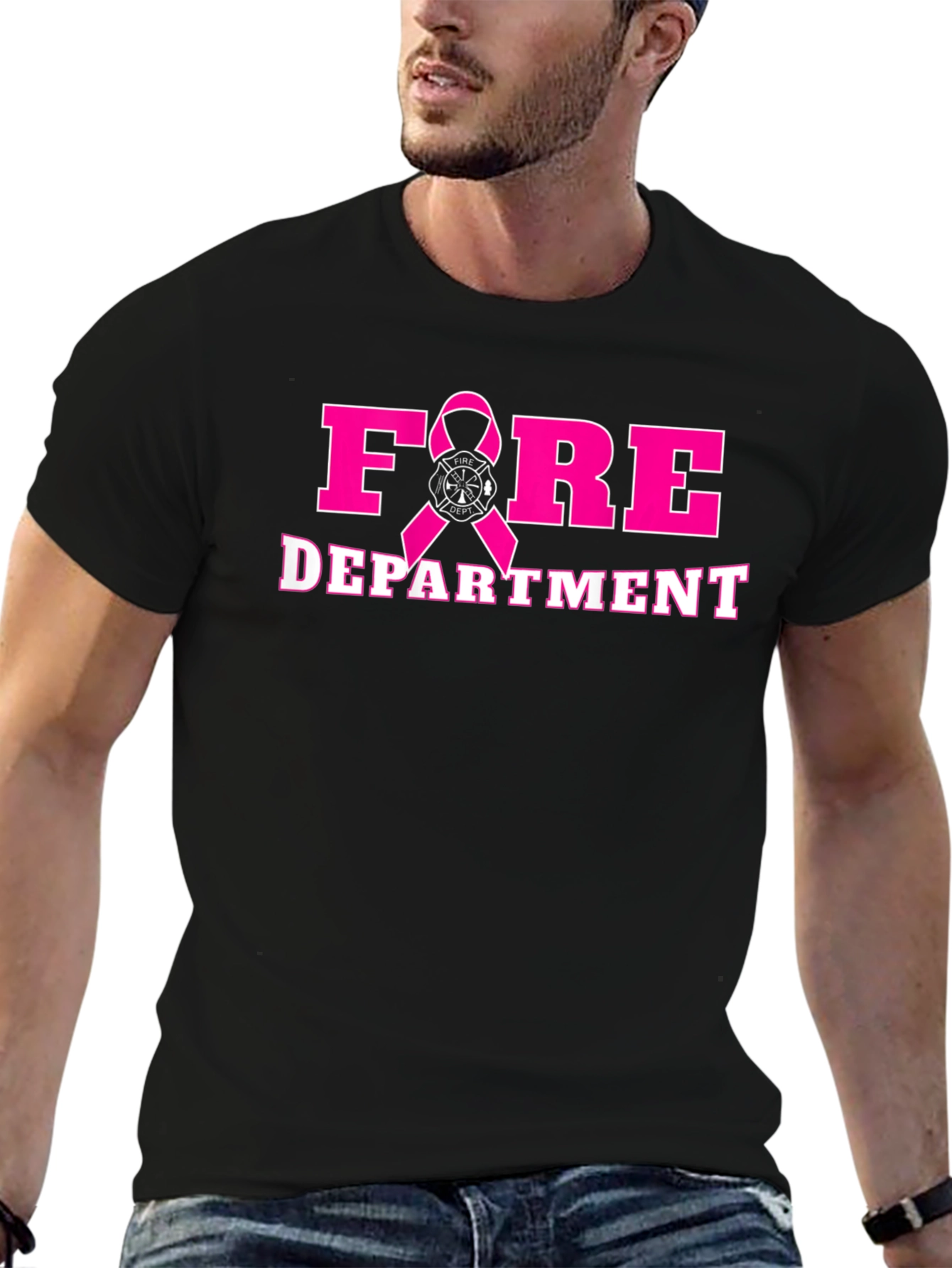 Fire Department Breast Cancer Awareness T-Shirt
