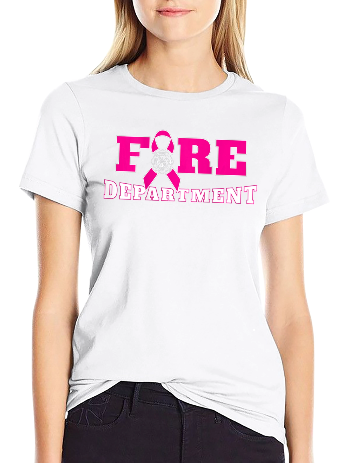 Fire Department Breast Cancer Awareness T-Shirt