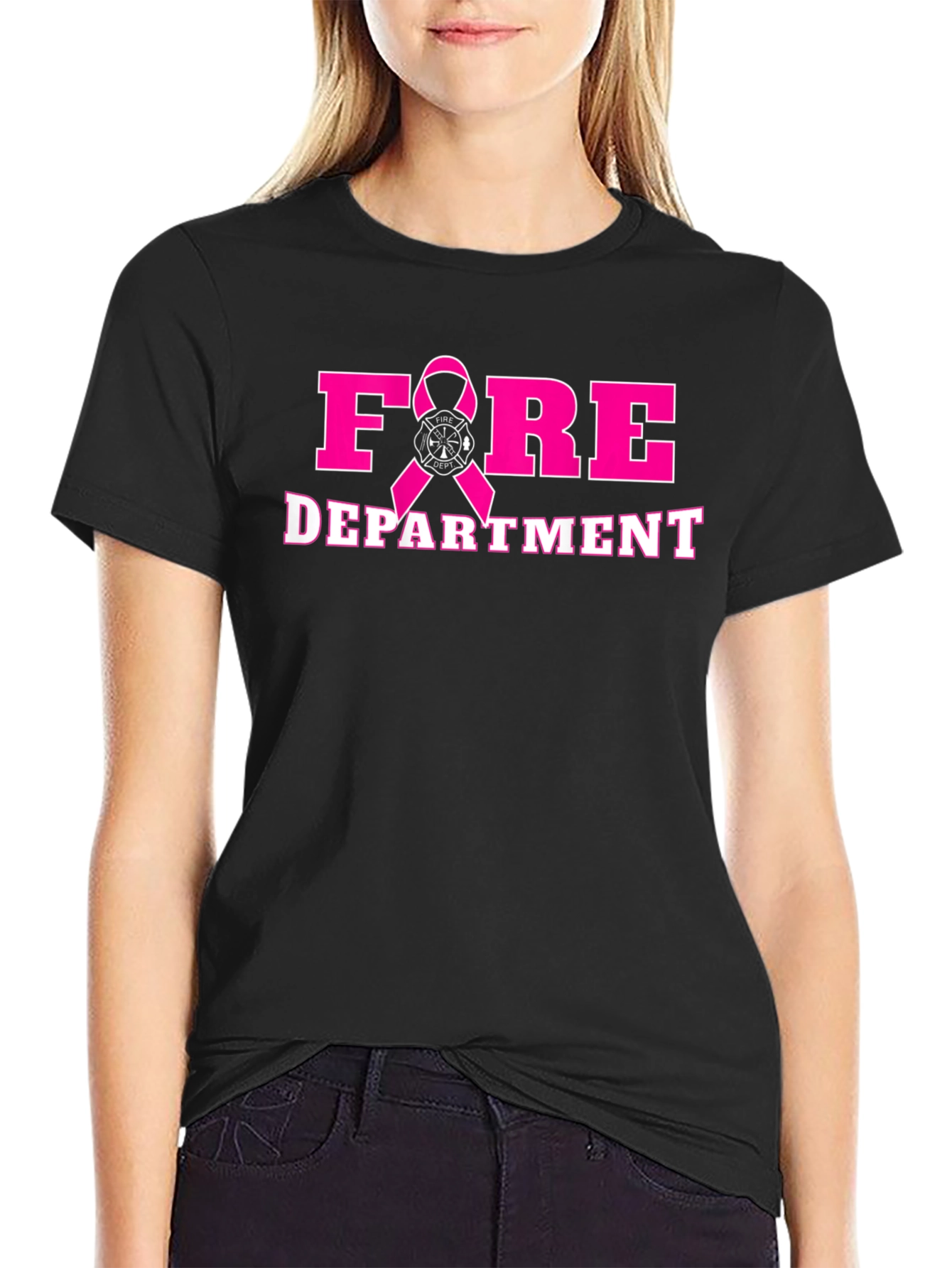 Fire Department Breast Cancer Awareness T-Shirt