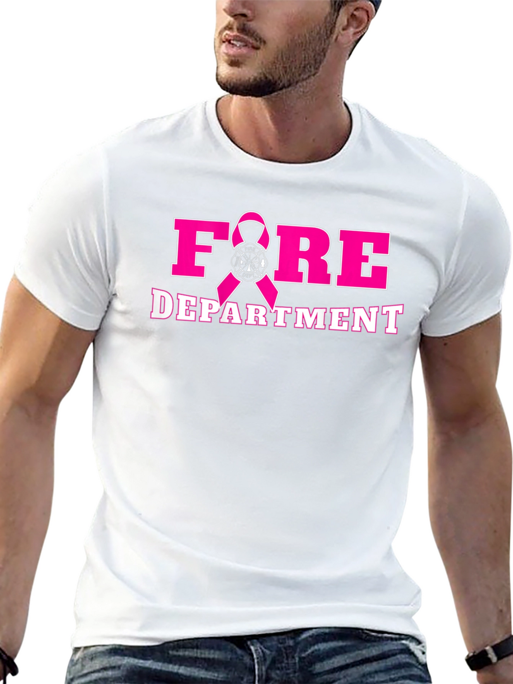 Fire Department Breast Cancer Awareness T-Shirt