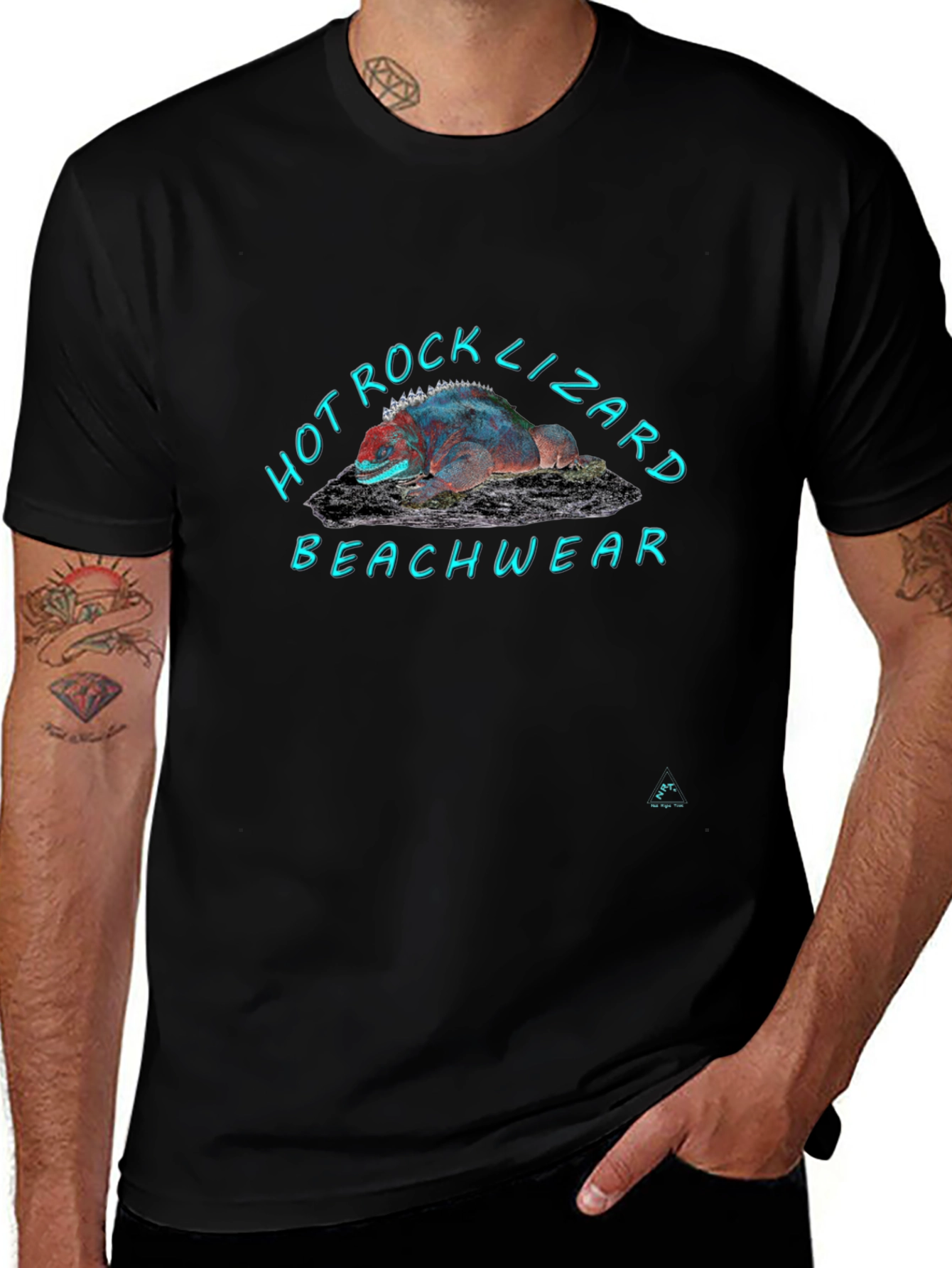Hot Rock Lizard Beachwear T-Shirt