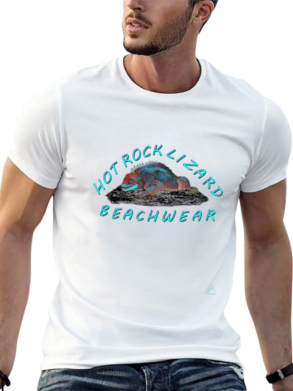 Hot Rock Lizard Beachwear T-Shirt