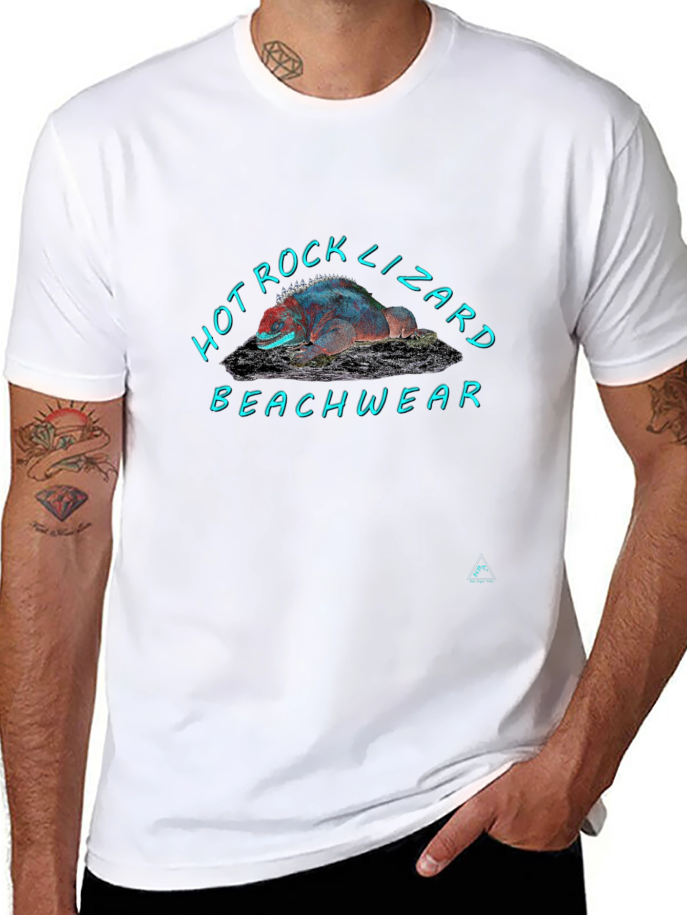 Hot Rock Lizard Beachwear T-Shirt