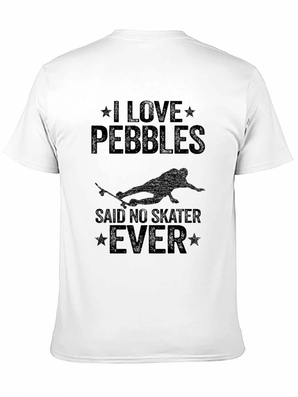 I Love Pebbles Skater Graphic Tee - Black