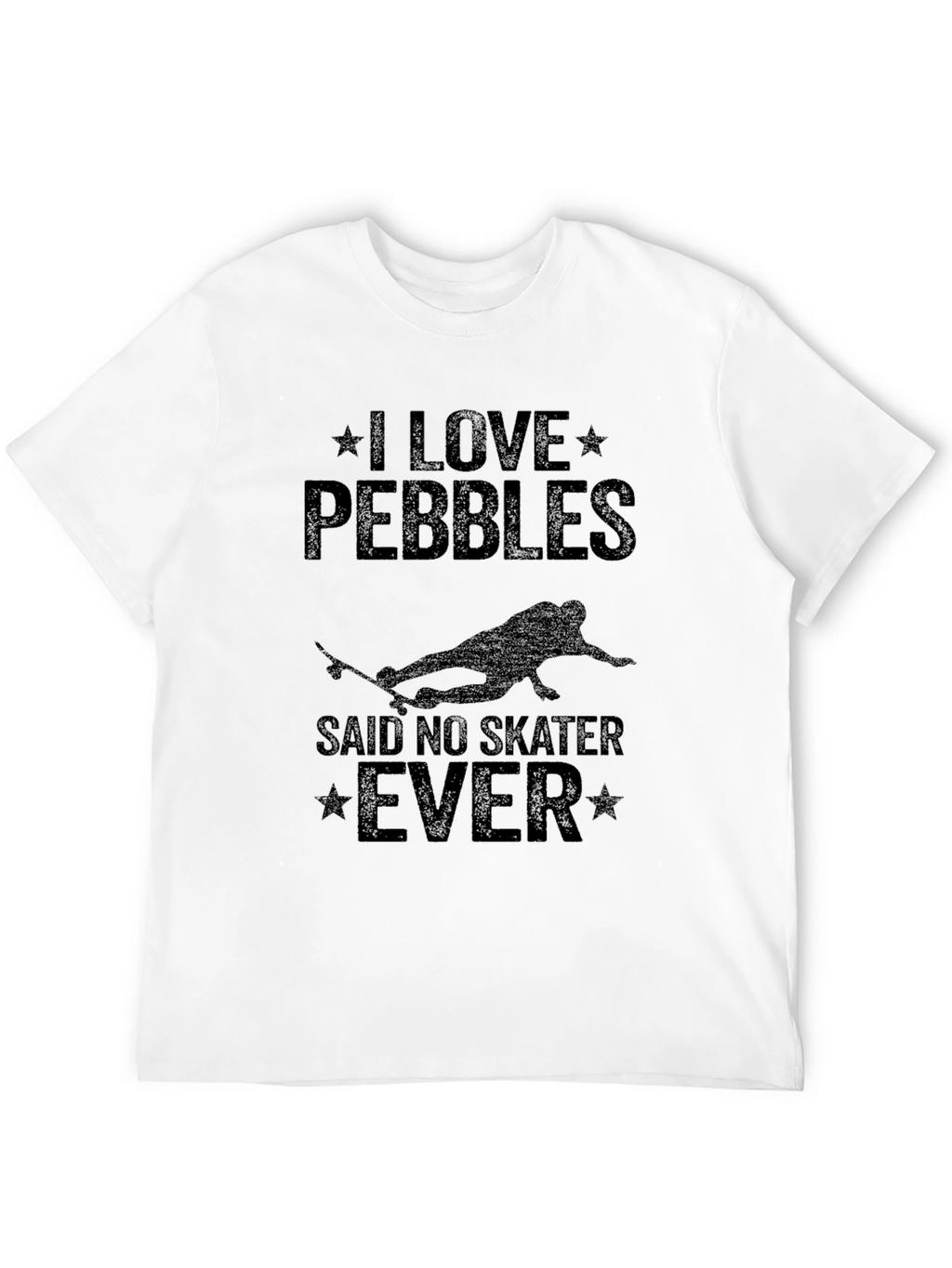 I Love Pebbles Skater Graphic Tee - Black