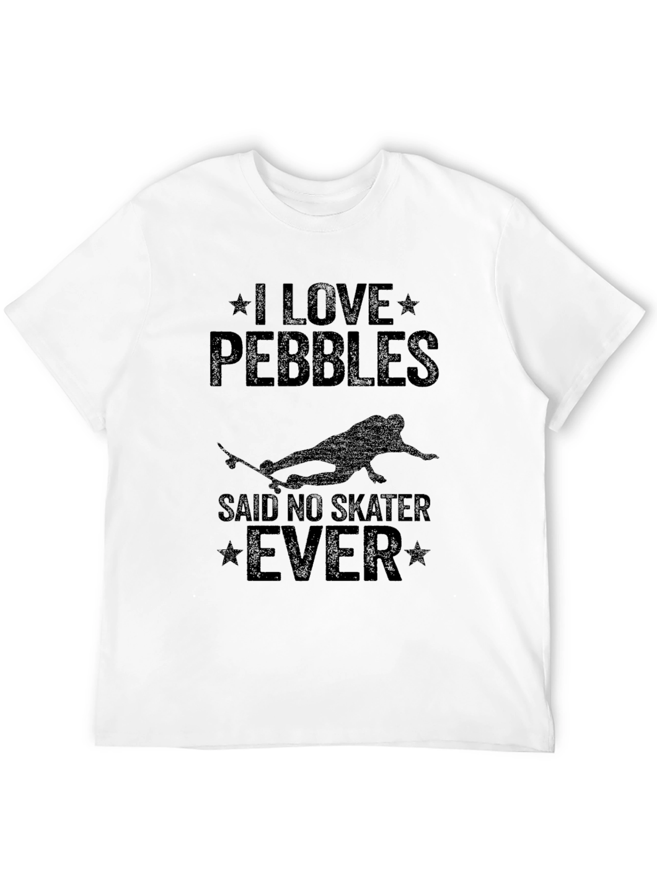I Love Pebbles Skater Graphic Tee - Black