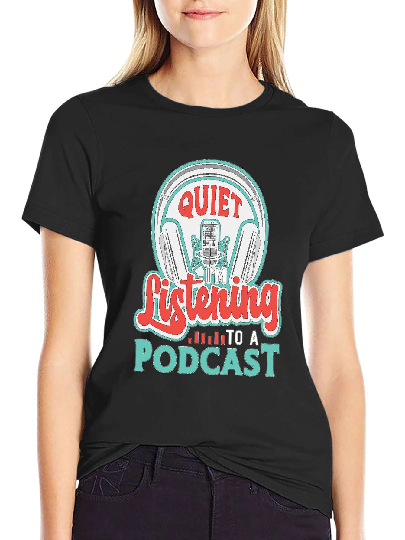 Quiet Im Listening To A Podcast T-Shirt
