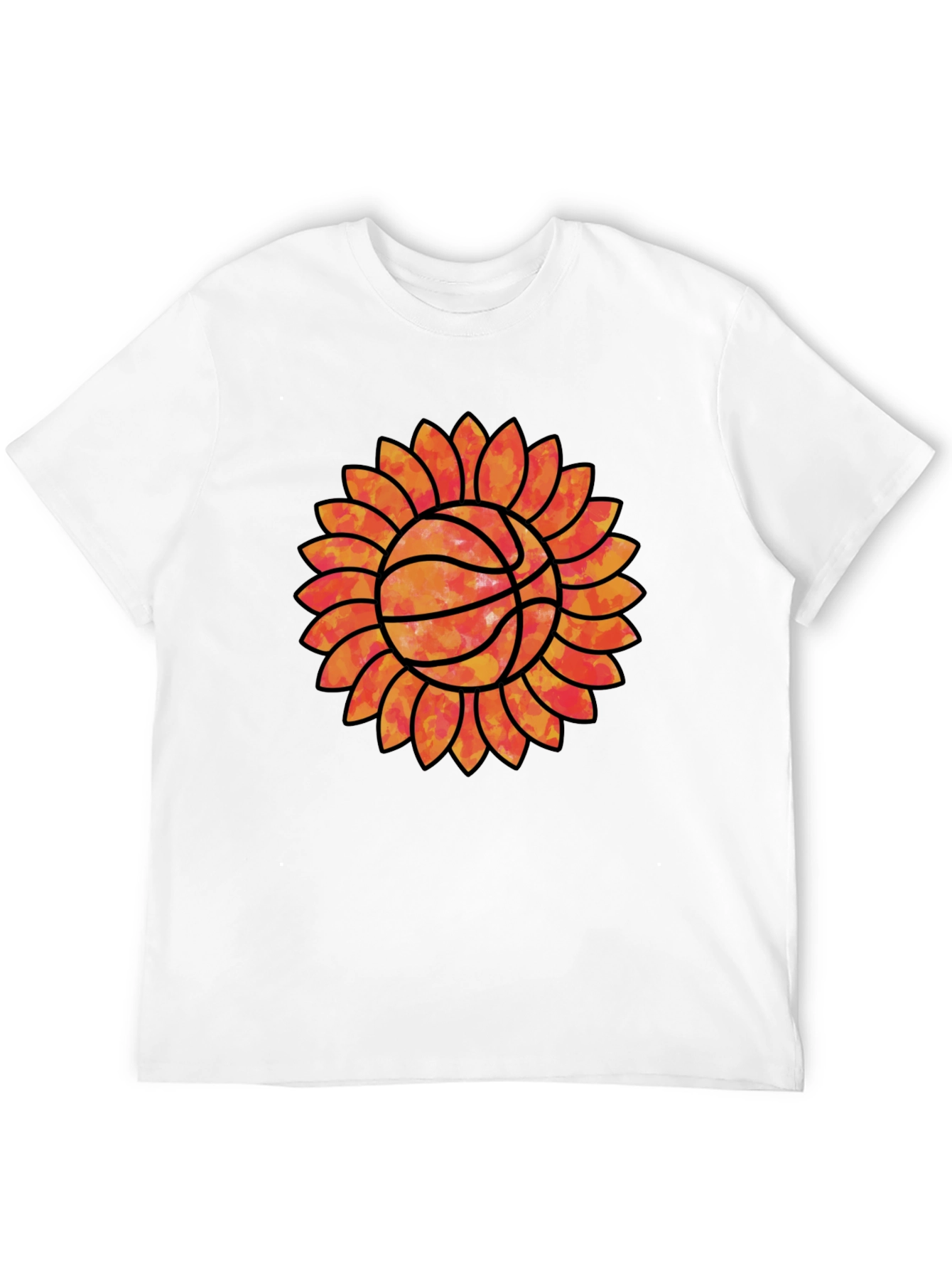 Sunflower Basketball Graphic Tee - Unique Sports Shirt