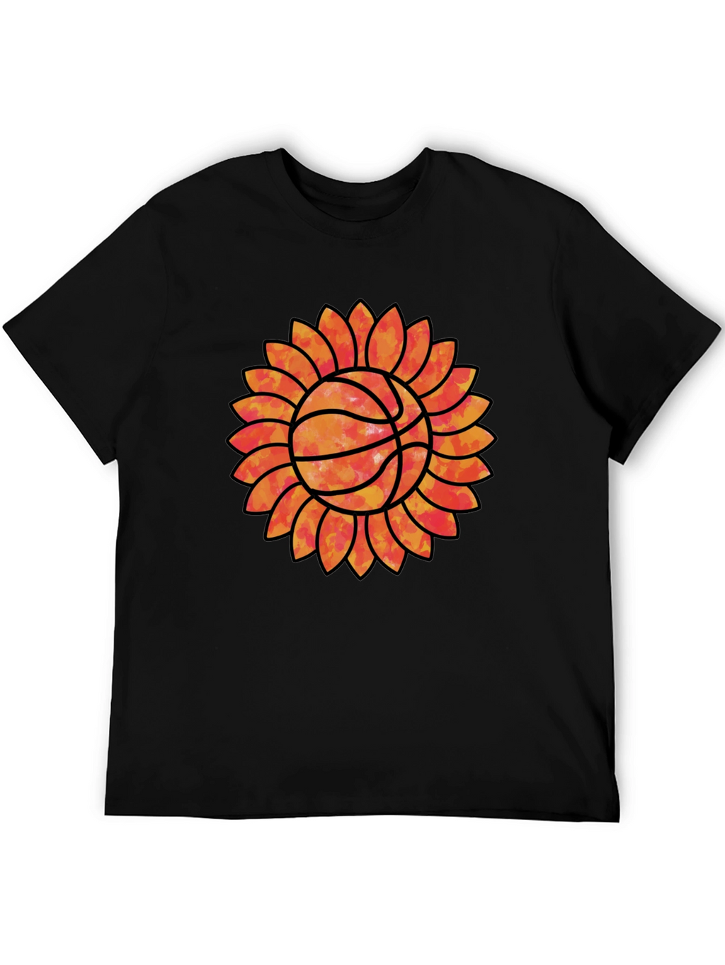 Sunflower Basketball Graphic Tee - Unique Sports Shirt