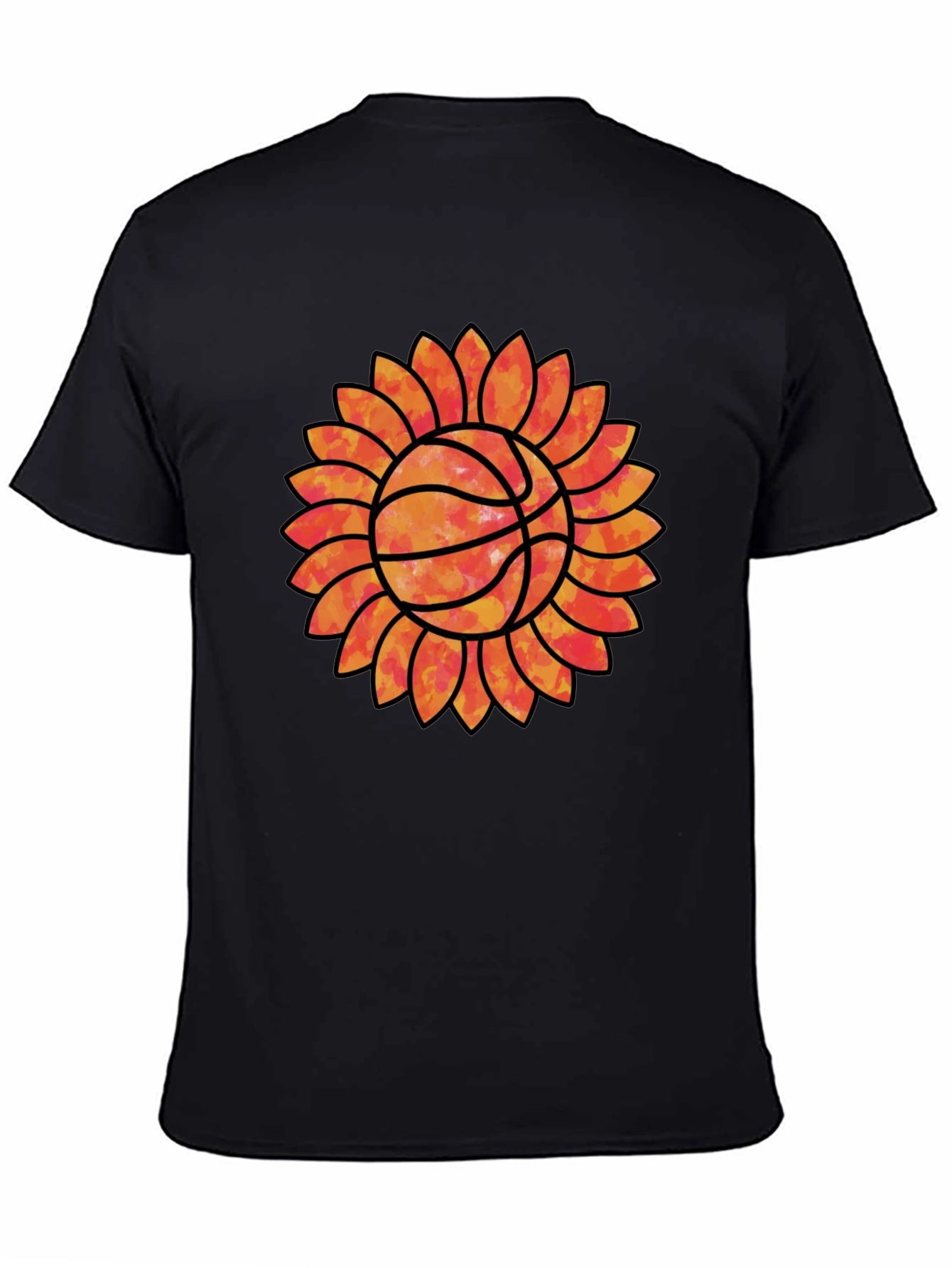 Sunflower Basketball Graphic Tee - Unique Sports Shirt
