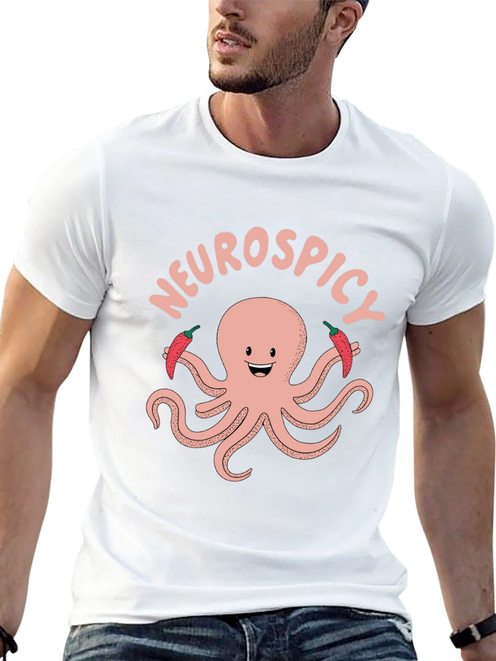 Neurospicy Octopus Graphic T-Shirt