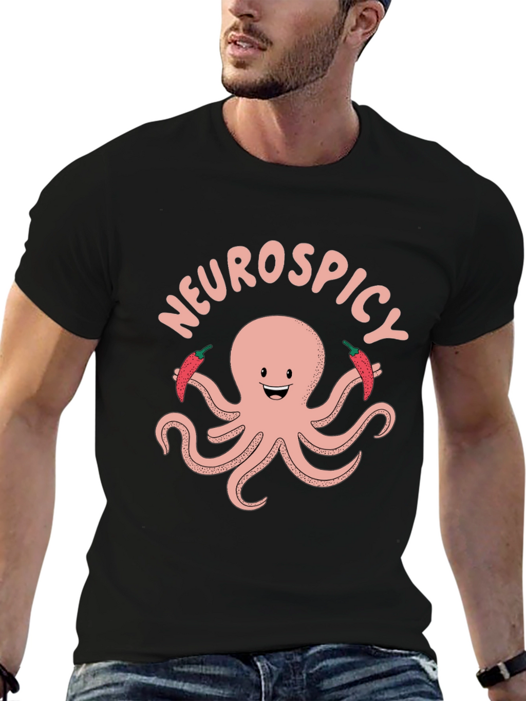 Neurospicy Octopus Graphic T-Shirt