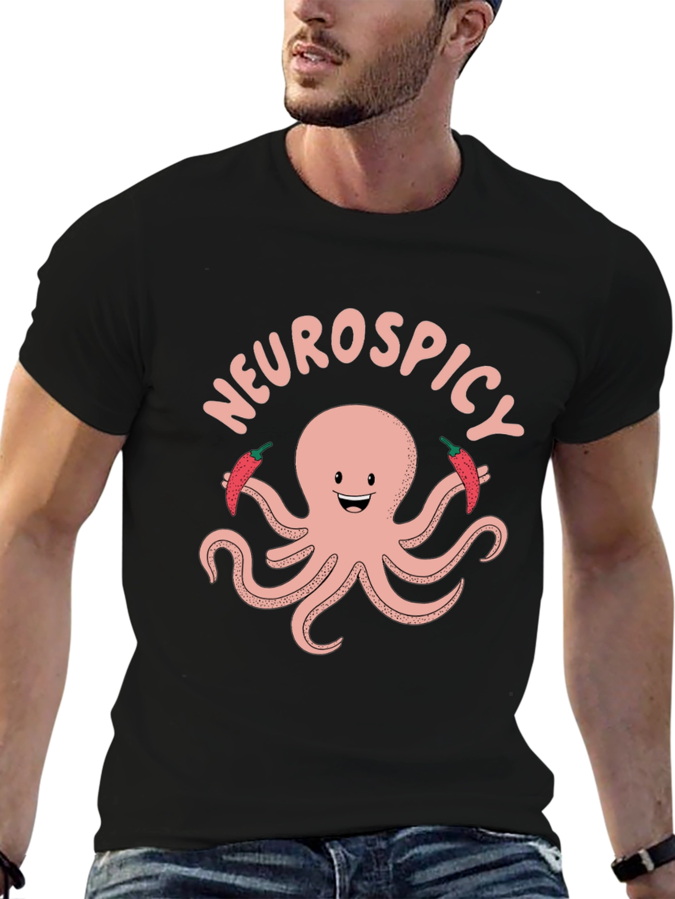 Neurospicy Octopus Graphic T-Shirt