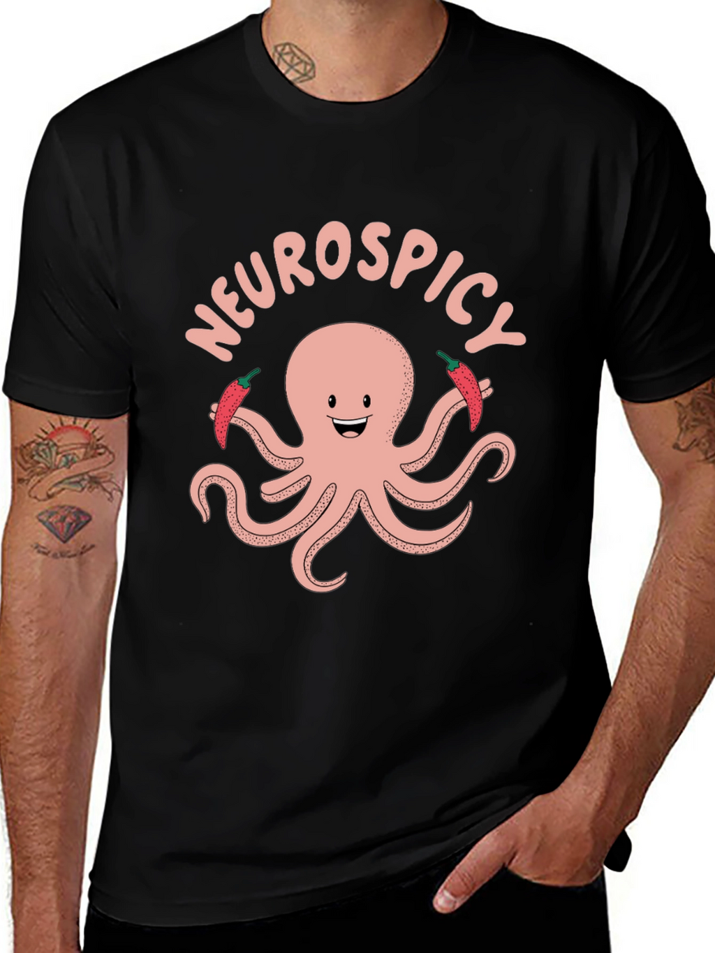 Neurospicy Octopus Graphic T-Shirt