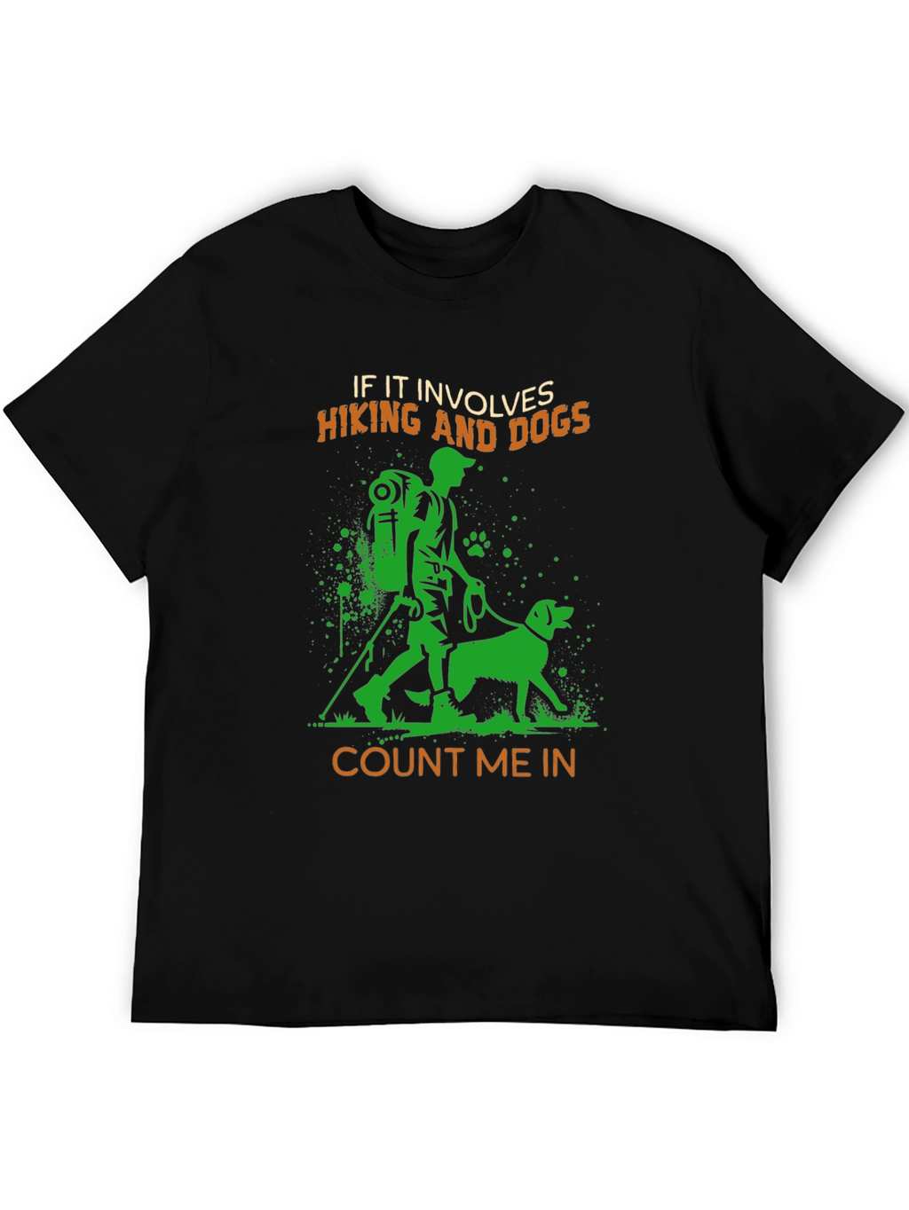 Hiking and Dogs Graphic T-Shirt