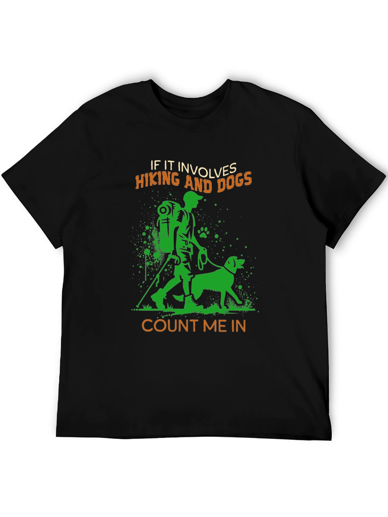 Hiking and Dogs Graphic T-Shirt