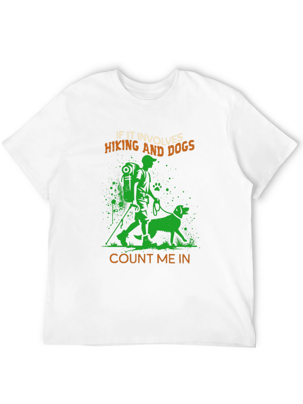 Hiking and Dogs Graphic T-Shirt