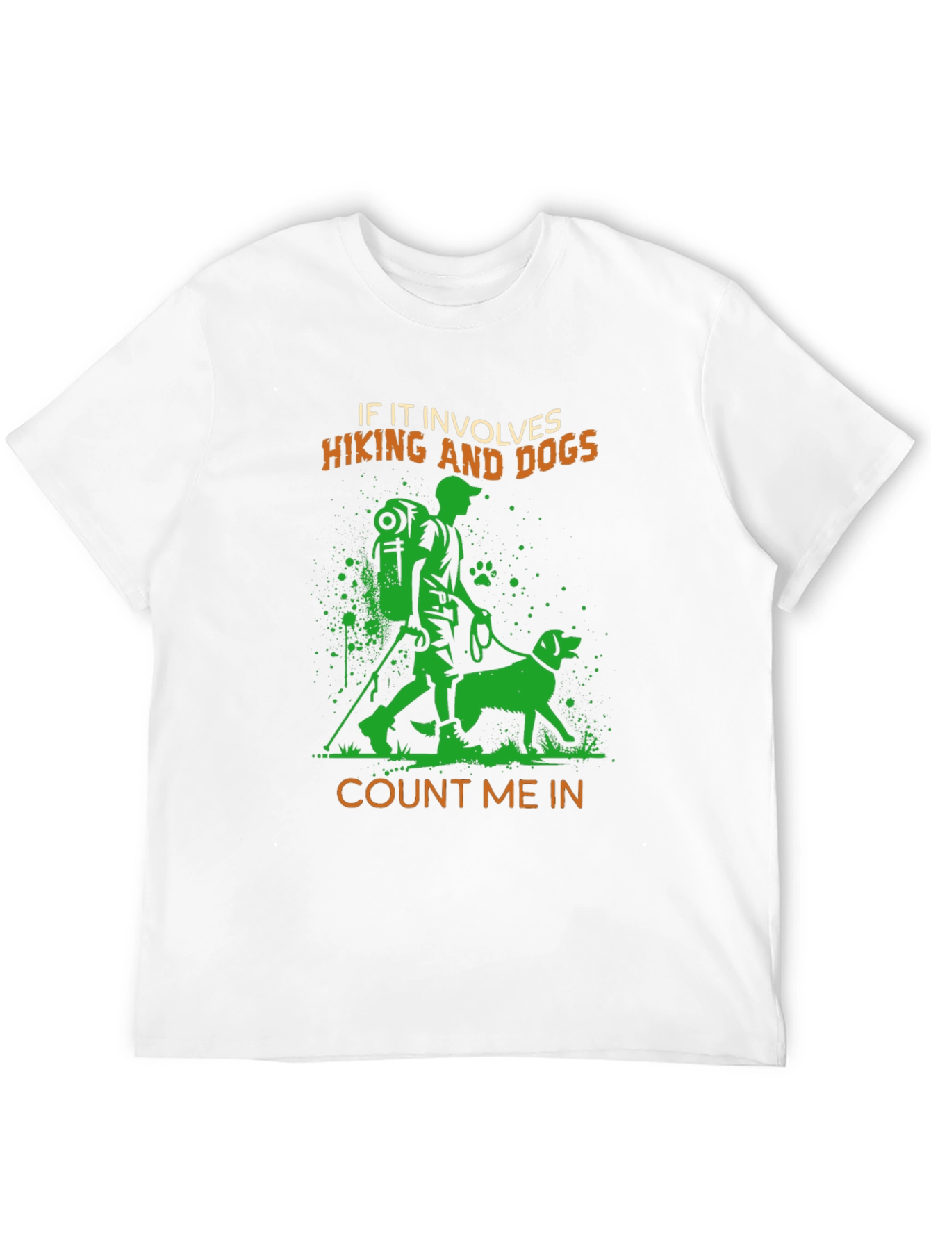Hiking and Dogs Graphic T-Shirt