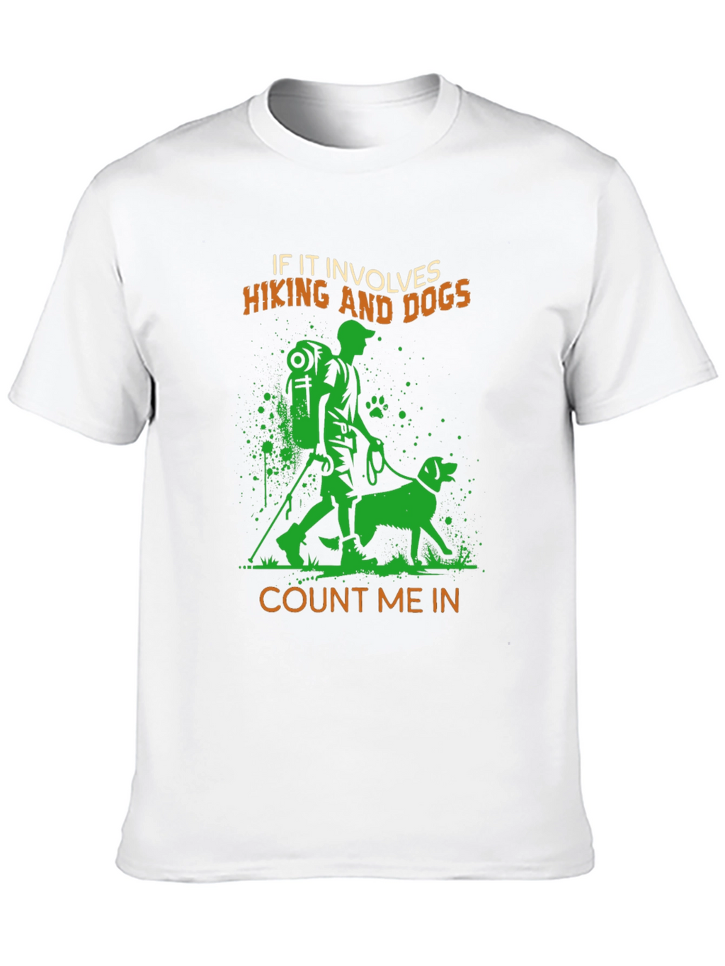 Hiking and Dogs Graphic T-Shirt