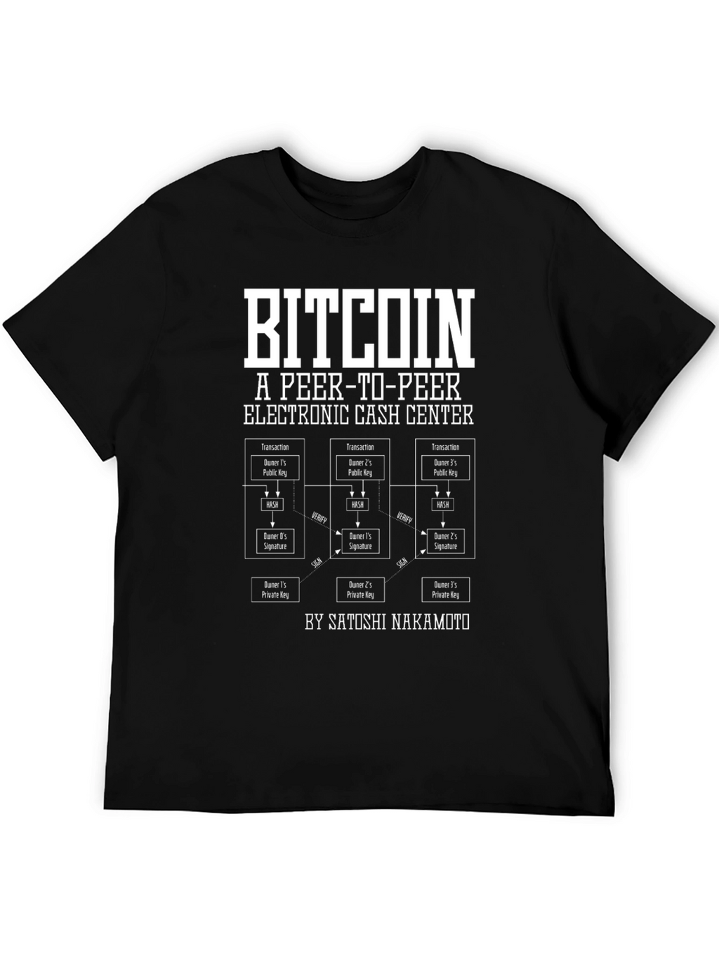 Bitcoin Peer-to-Peer Electronic Cash T-Shirt