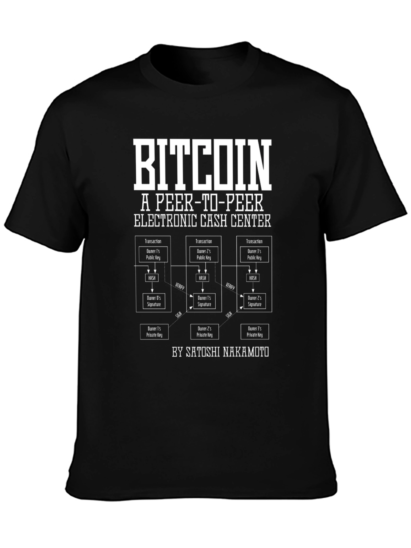 Bitcoin Peer-to-Peer Electronic Cash T-Shirt