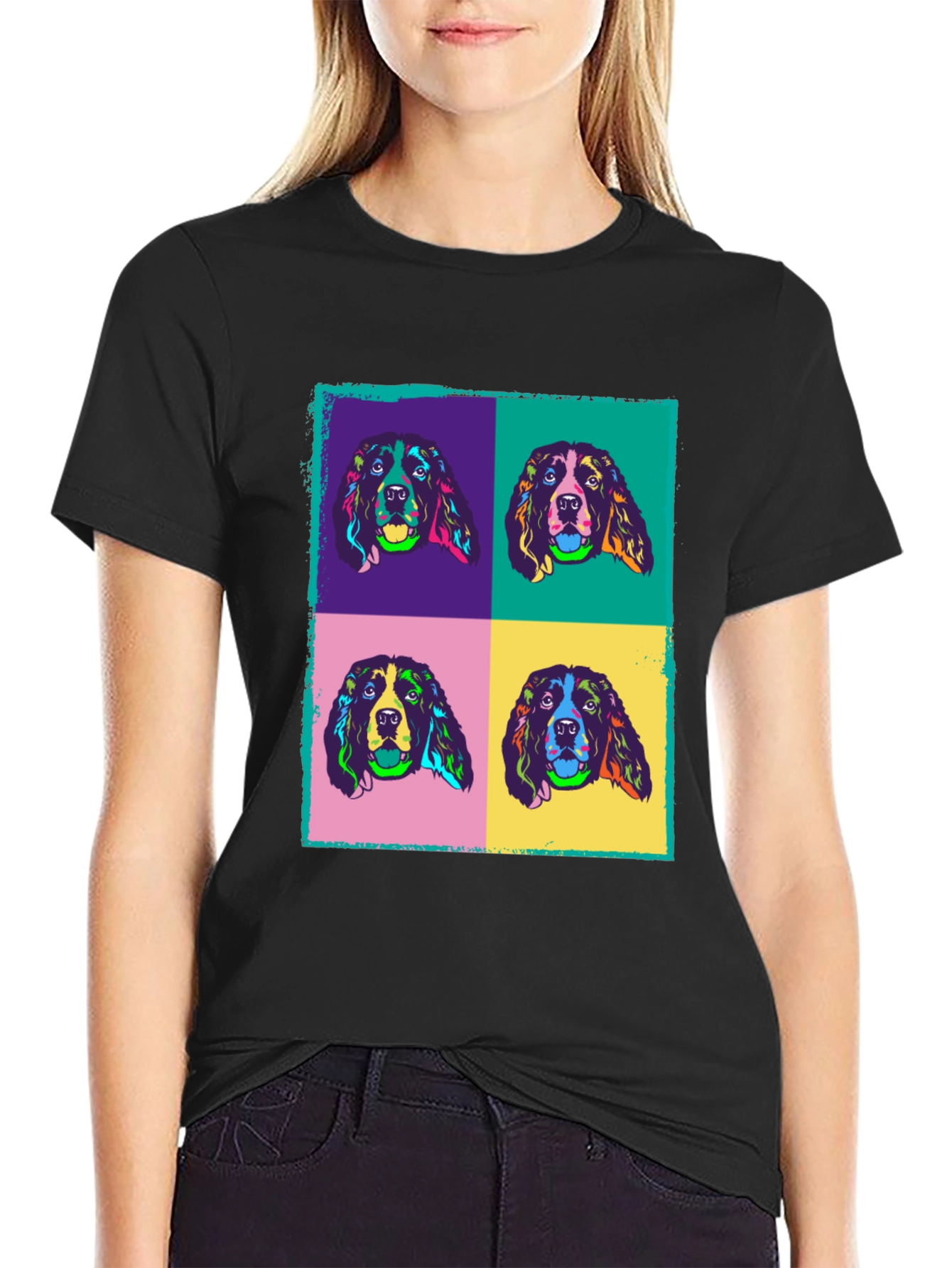 Pop Art Dog T-Shirt - Unique Graphic Tee for Dog Lovers