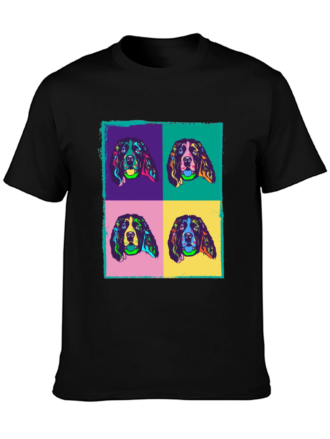 Pop Art Dog T-Shirt - Unique Graphic Tee for Dog Lovers