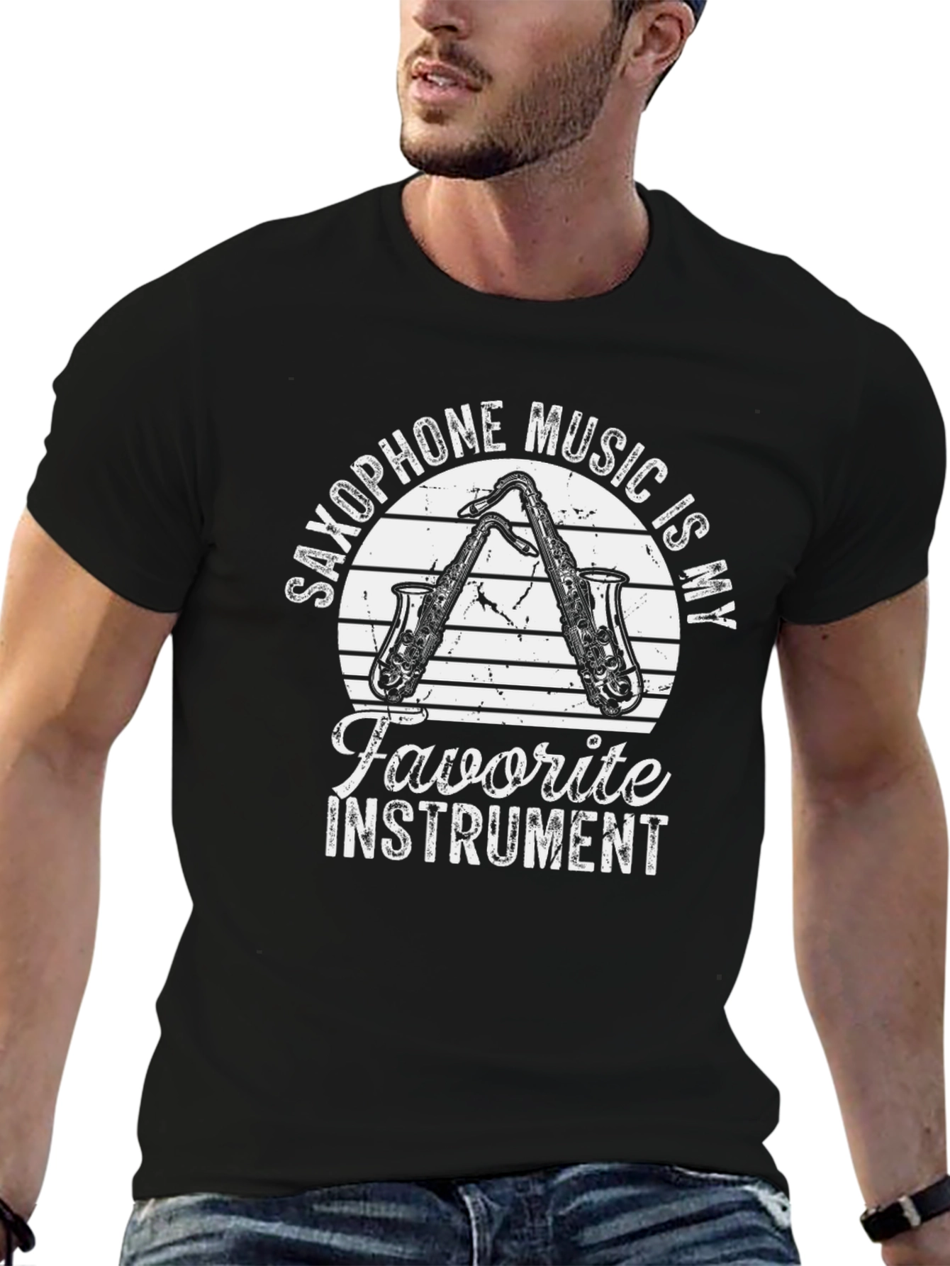 Saxophone Music Lover Graphic Tee - Instrument T-Shirt