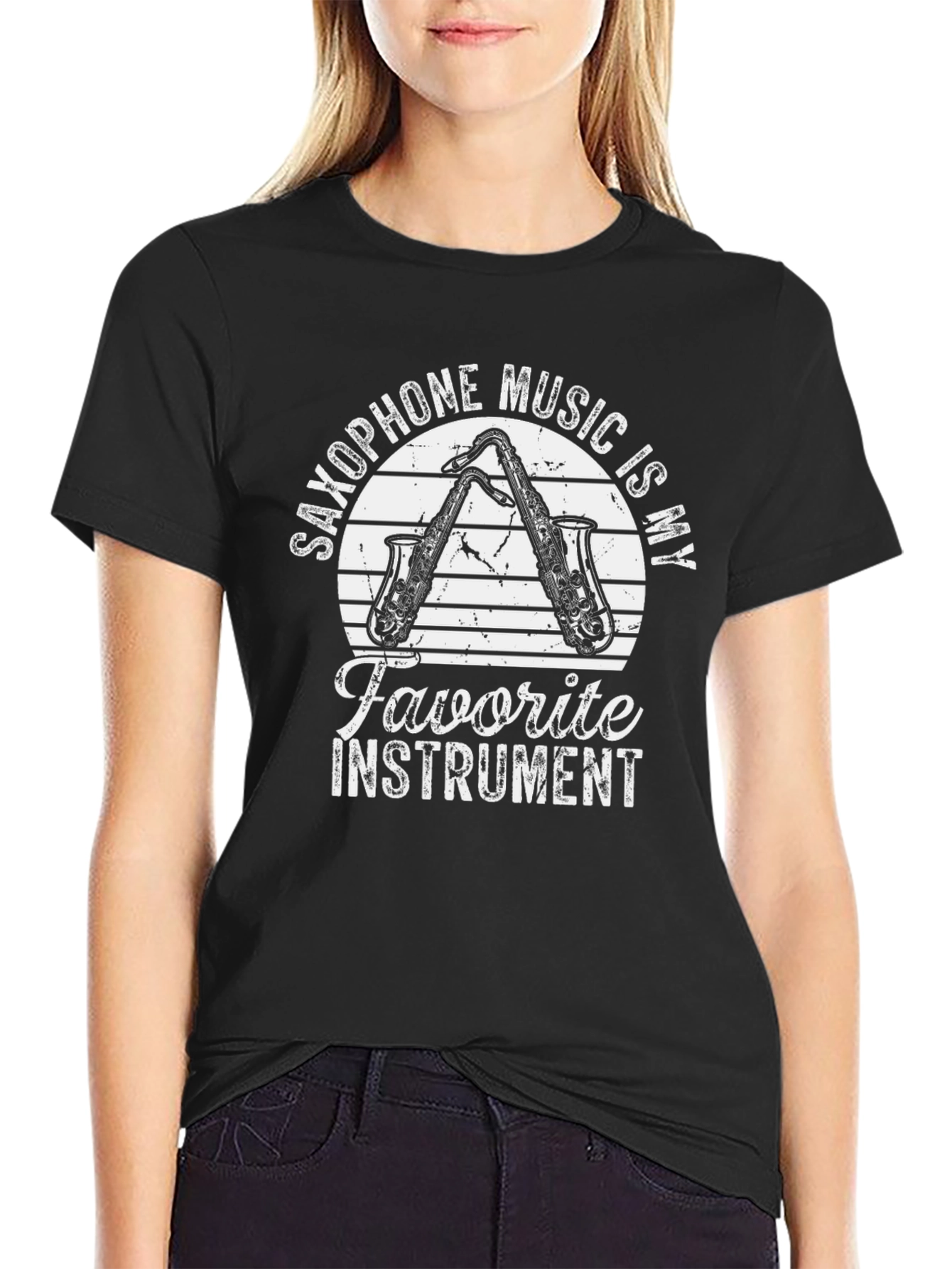 Saxophone Music Lover Graphic Tee - Instrument T-Shirt