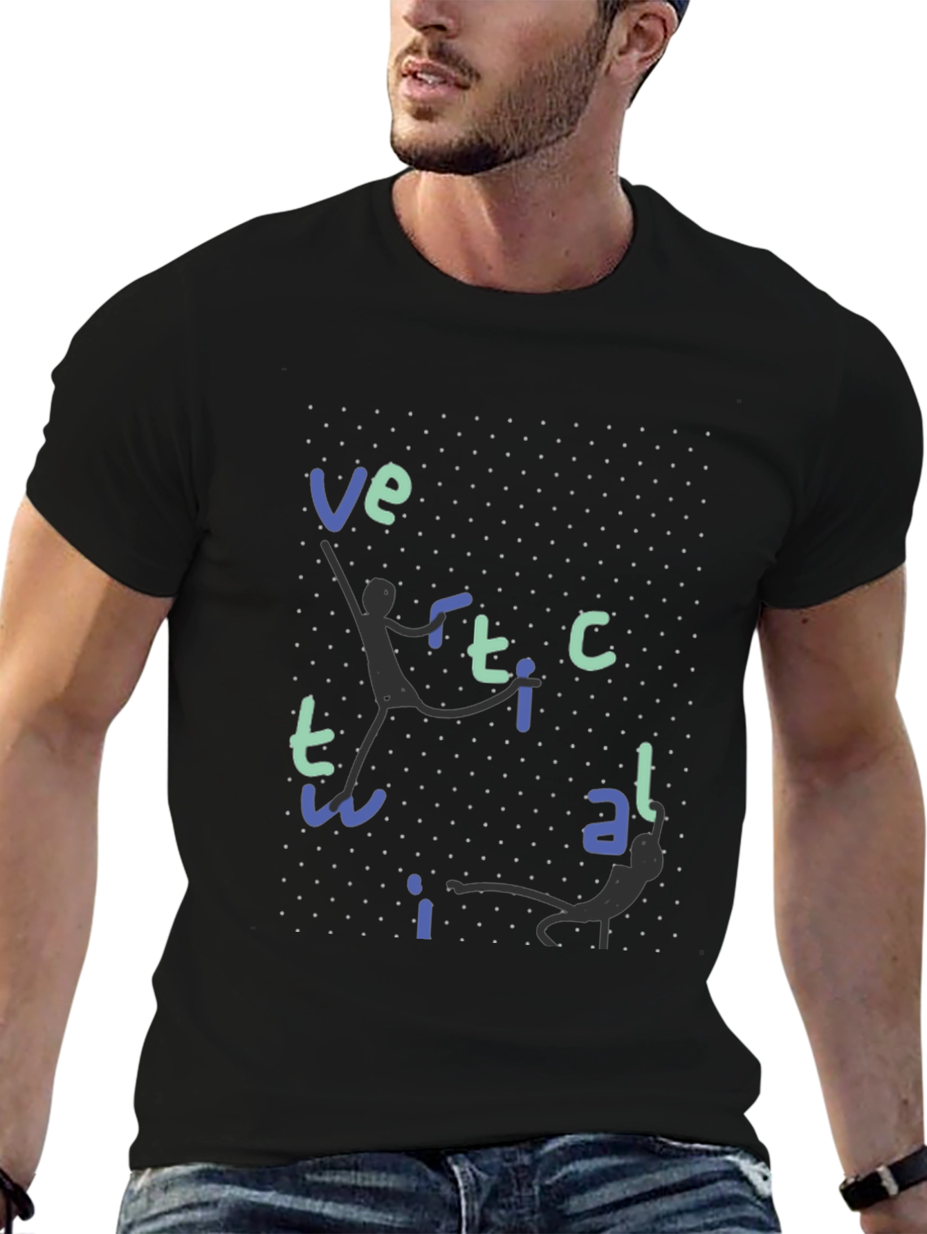 Vertical T-Shirt - Fun Graphic Tee