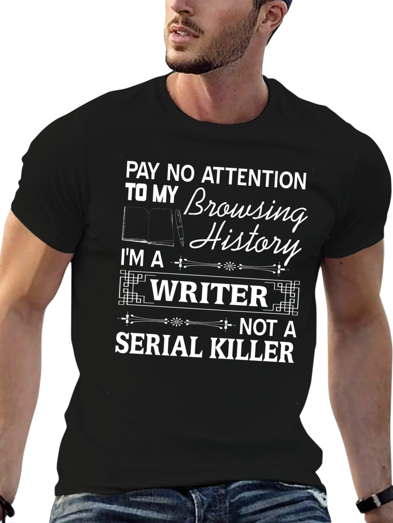Pay No Attention Writer T-Shirt