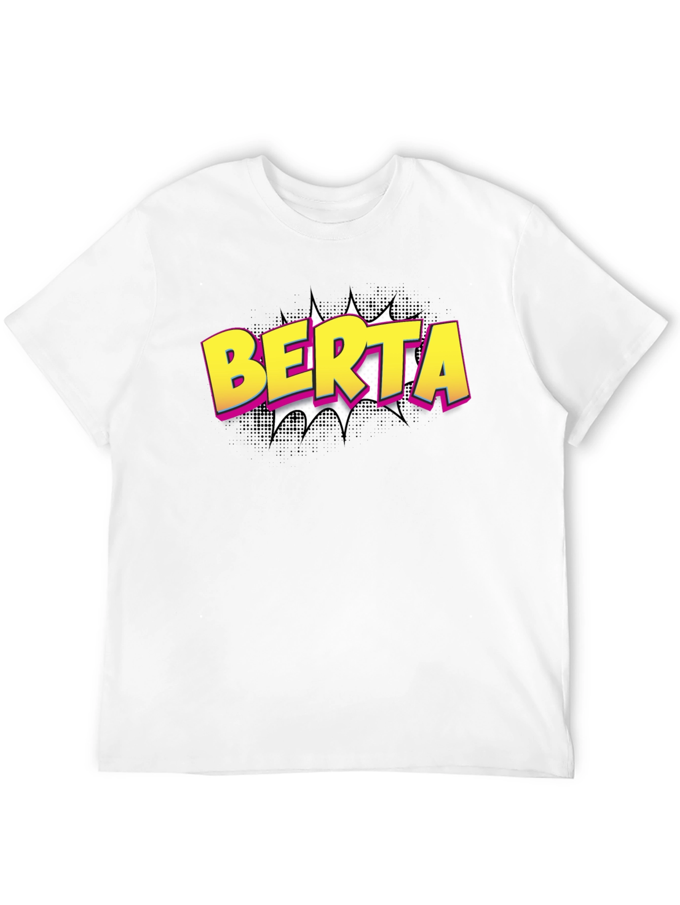 BERTA Comic Style Black T-Shirt