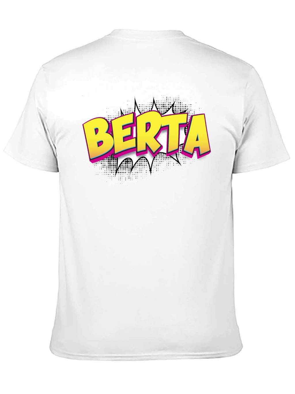 BERTA Comic Style Black T-Shirt