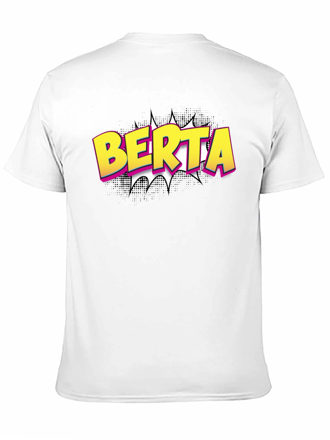 BERTA Comic Style Black T-Shirt