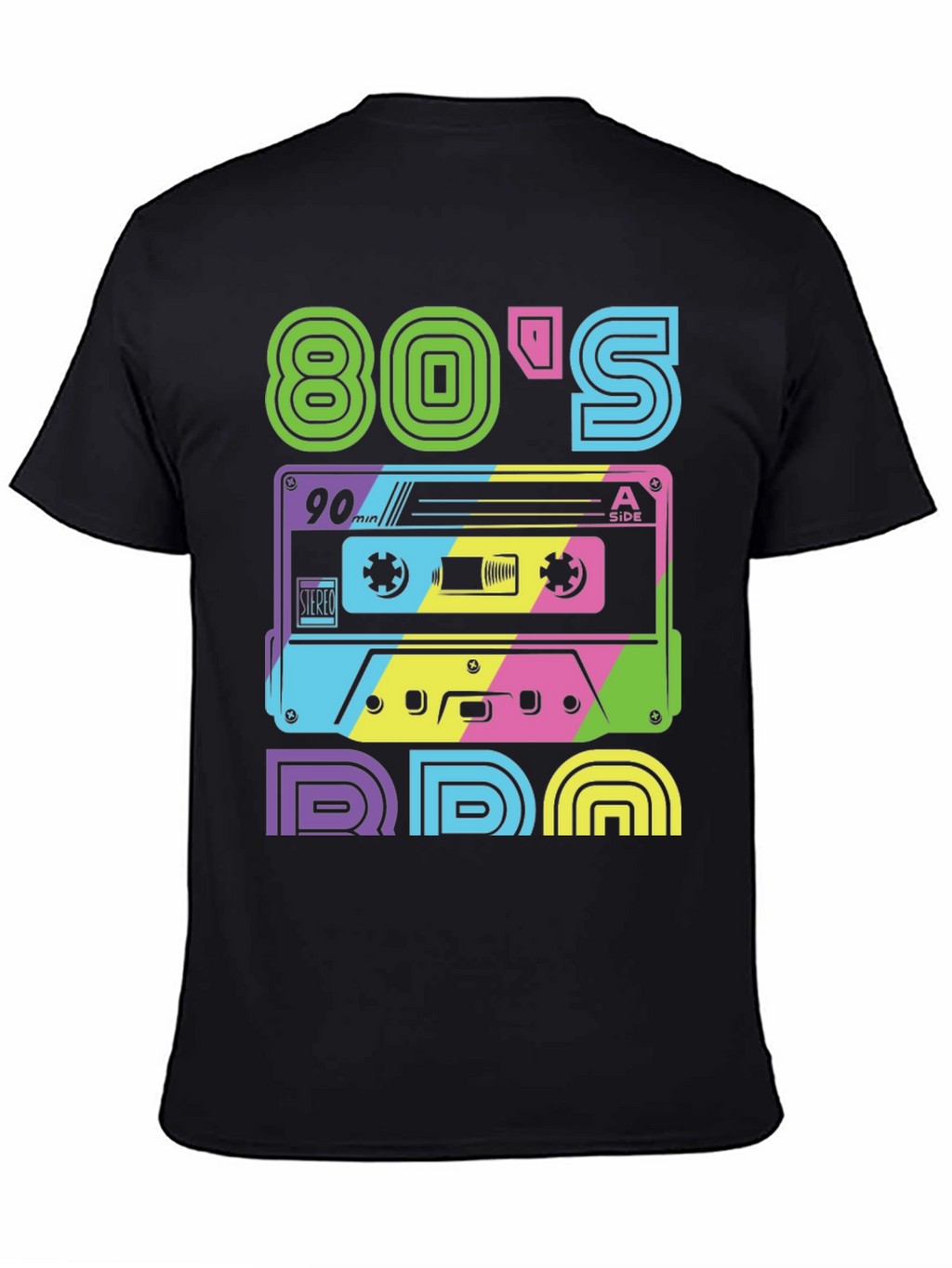 Retro 80s T-Shirt: Cassette Tape Design