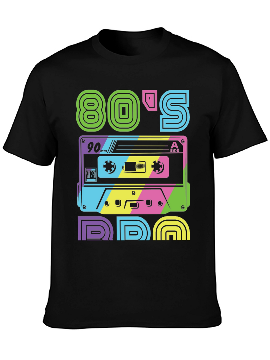 Retro 80s T-Shirt: Cassette Tape Design
