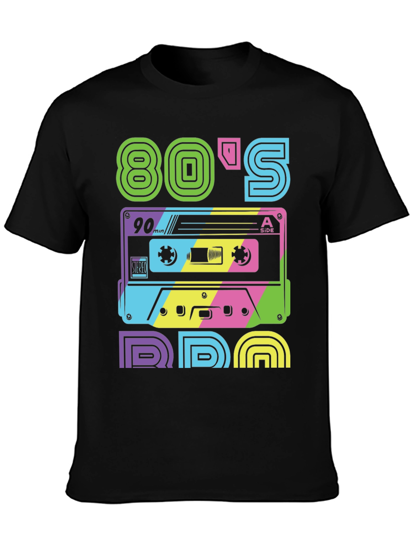 Retro 80s T-Shirt: Cassette Tape Design